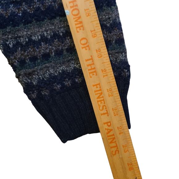 Deadstock VTG 90s Knit Sweater Mens XL Grandpacore Dad Cosby Wool Blend Biggie - Picture 9 of 9